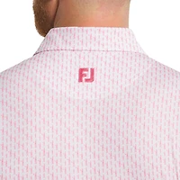 Men's Figure Print Lisle Short Sleeve Polo