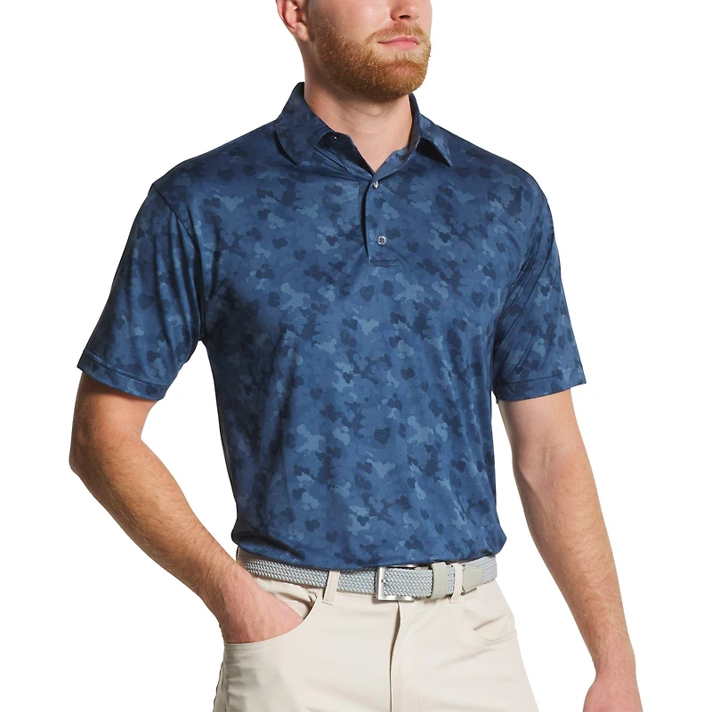 Men's Pop Camo Lisle Short Sleeve Polo