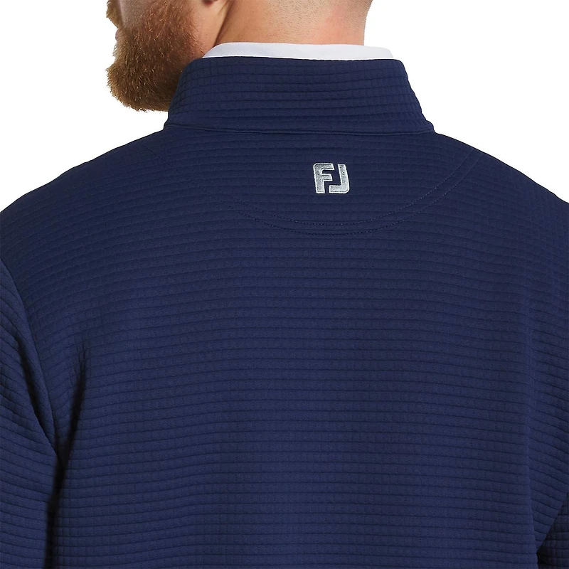 Men's Quilt Texture Chill-Out 1/4 Zip Sweater