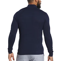 Men's Button Placket Seed Stitch Sweater