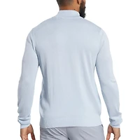 Men's Button Placket Seed Stitch Sweater