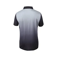 Men's Button Up Screen Print Technical Jersey Short Sleeve Polo
