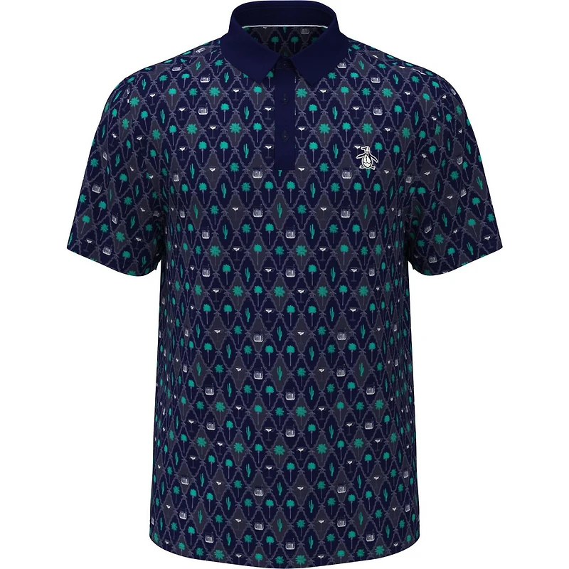 Men's Lattice Cocktail Earl Short Sleeve Polo