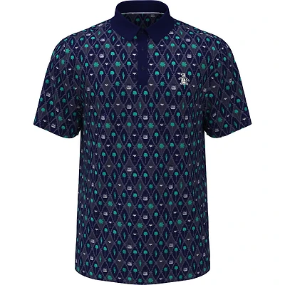 Men's Lattice Cocktail Earl Short Sleeve Polo