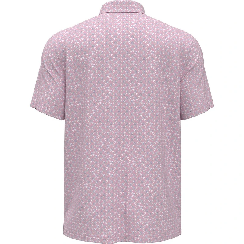 Men's All Over Lifesaver Print Short Sleeve Polo