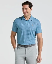 Men's Pete's Bowtie Micro Print Short Sleeve Polo