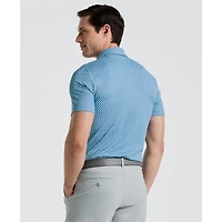 Men's Pete's Bowtie Micro Print Short Sleeve Polo
