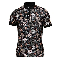 Men's Sugar Skulls Short Sleeve Polo