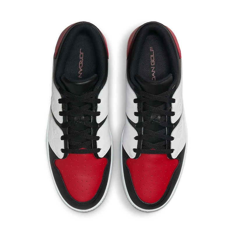 Jordan NU Retro Low G Spiked Golf Shoe - Black/White/Red