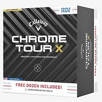 3+1 Bricks - Chrome Tour X Triple Track Golf Balls