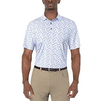 Men's Golf Ball Geo Short Sleeve Polo