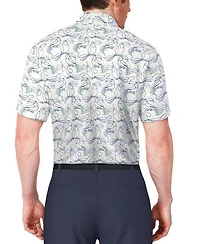Men's Linear Tucan Printed Short Sleeve Polo