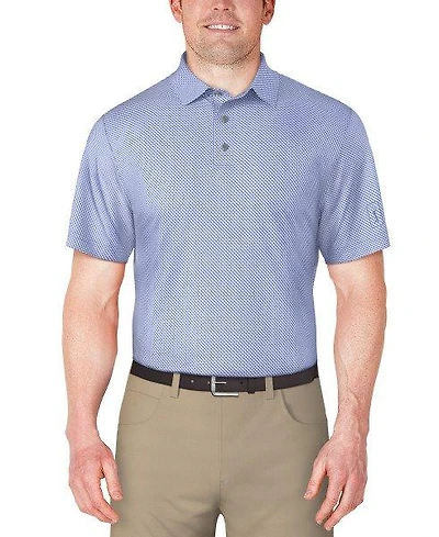 Men's Micro Geo Printed Short Sleeve Polo
