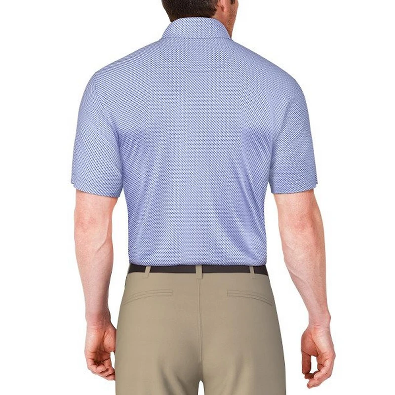 Men's Micro Geo Printed Short Sleeve Polo