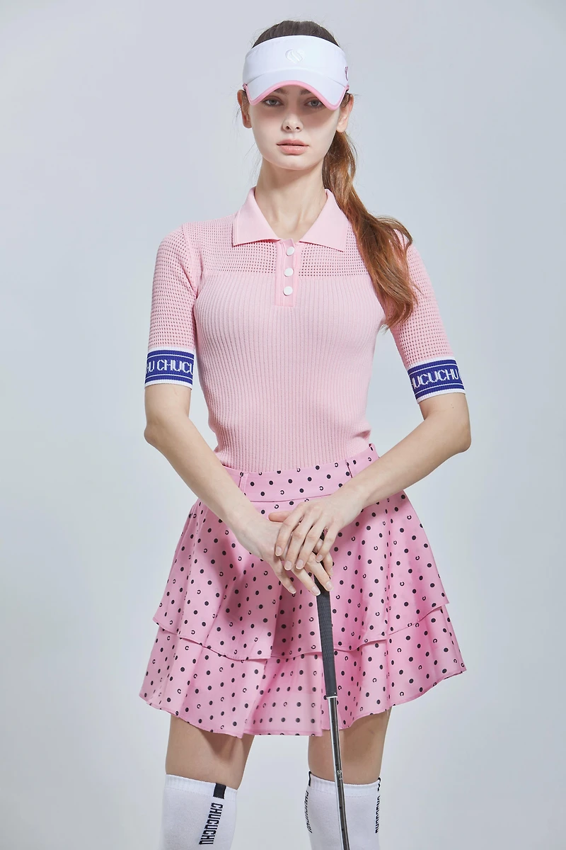 Women's Knit Short Sleeve Polo