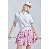Women's Black Dot Flow Skirt
