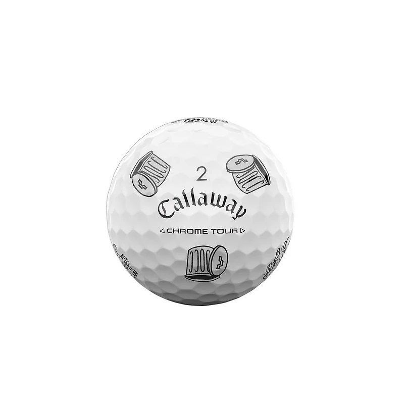 Limited Edition - Chrome Tour Truvis Golf Balls - Trash Talk Pack