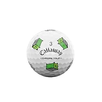 Limited Edition - Chrome Tour Truvis Golf Balls - Trash Talk Pack