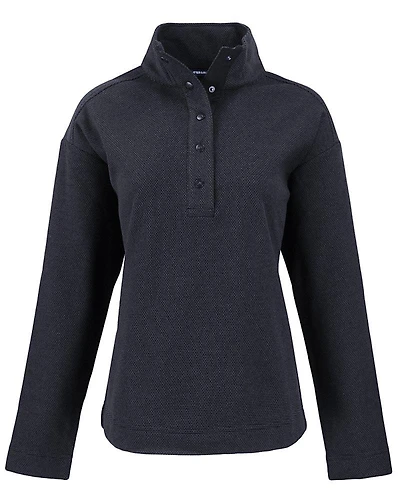 Women's Hunts Point Eco Textured Fleece Recycled Snap Pullover