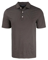 Men's Forge Eco Fine Line Stripe Stretch  Recycled Polo