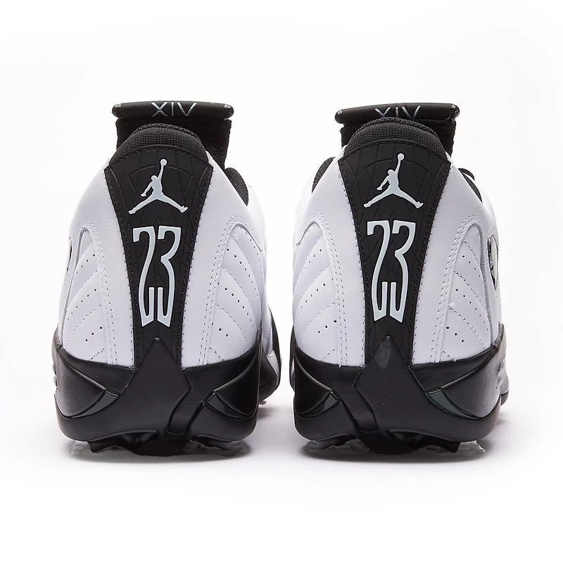 Air Jordan 14 G Spiked Golf Shoe - White/Green/Black