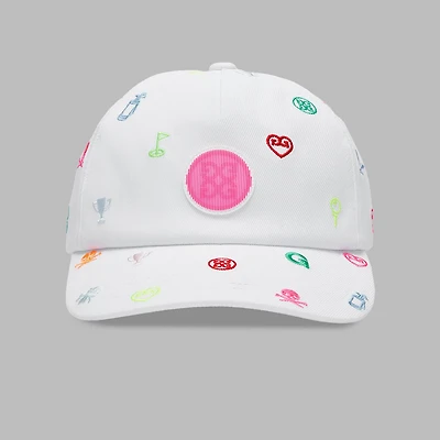 Men's Ditsy 3D Embroidery Stretch Twill Snapback Cap