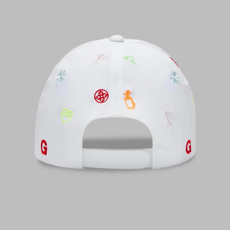 Men's Ditsy 3D Embroidery Stretch Twill Snapback Cap
