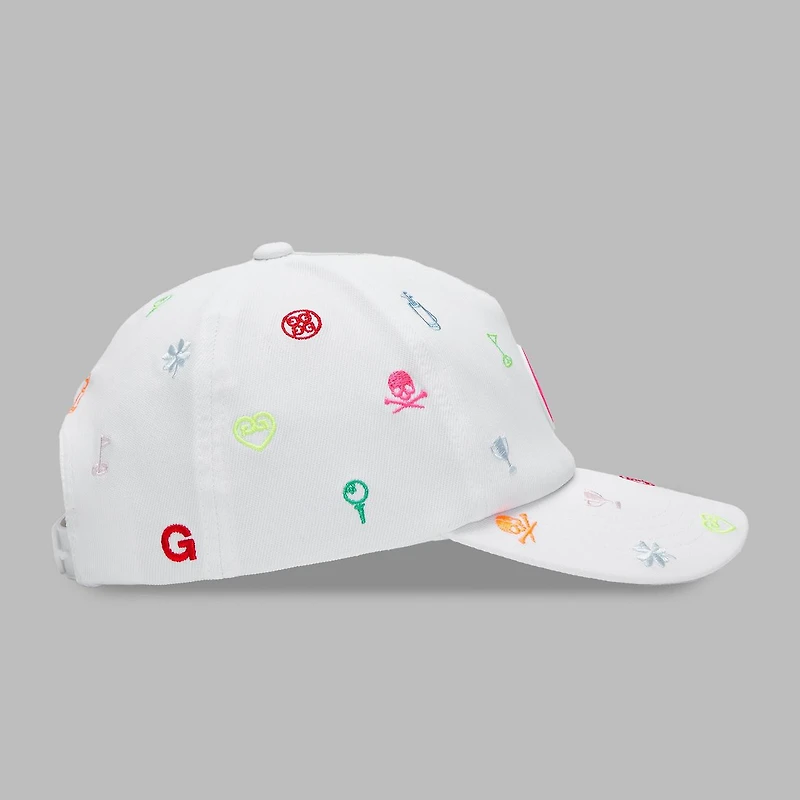 Men's Ditsy 3D Embroidery Stretch Twill Snapback Cap