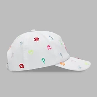 Men's Ditsy 3D Embroidery Stretch Twill Snapback Cap