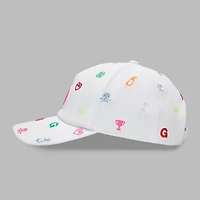 Men's Ditsy 3D Embroidery Stretch Twill Snapback Cap