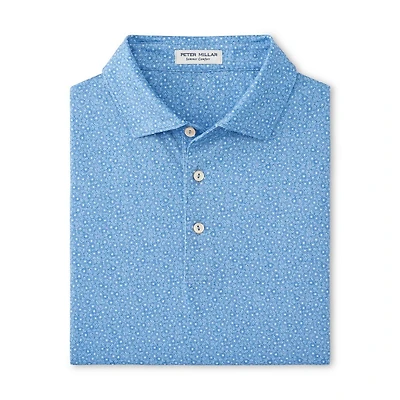 Men's Bristol Floral Performance Jersey Short Sleeve Polo