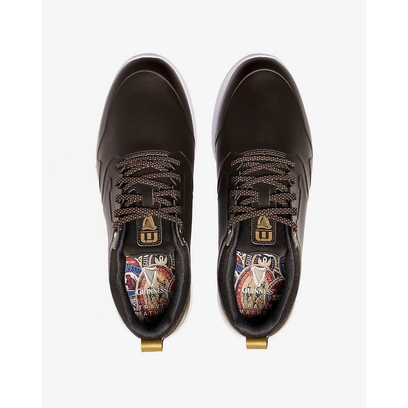 TM x Guinness Daily Pro Plus Spikeless Golf Shoe - Dark Brown