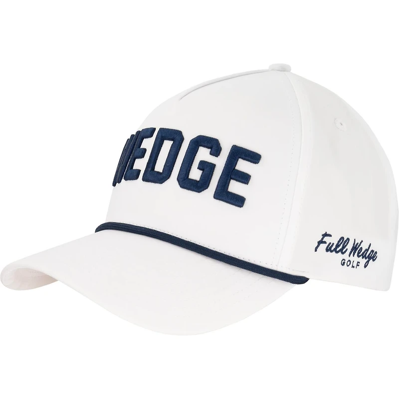 Men's White Wedge Cap