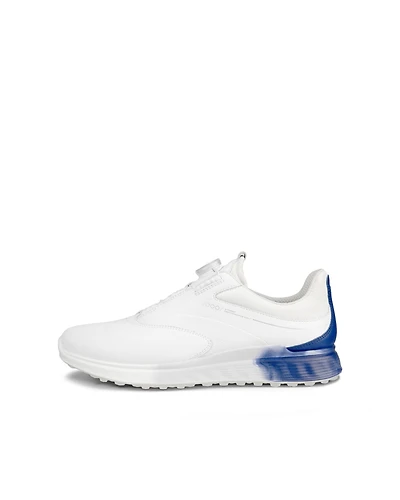 Prior Generation - Men's S-Three BOA Spikeless Golf Shoe White/Blue