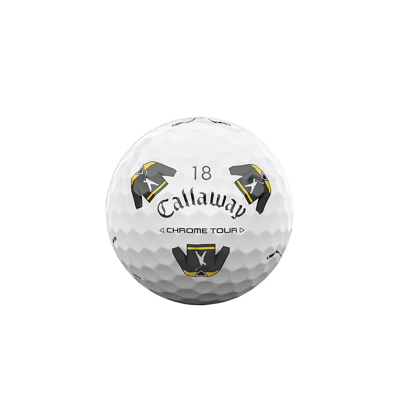 Limited Edition - Chrome Tour Truvis Golf Balls - Happy Gilmore 2 Hockey Jersey + Sticks