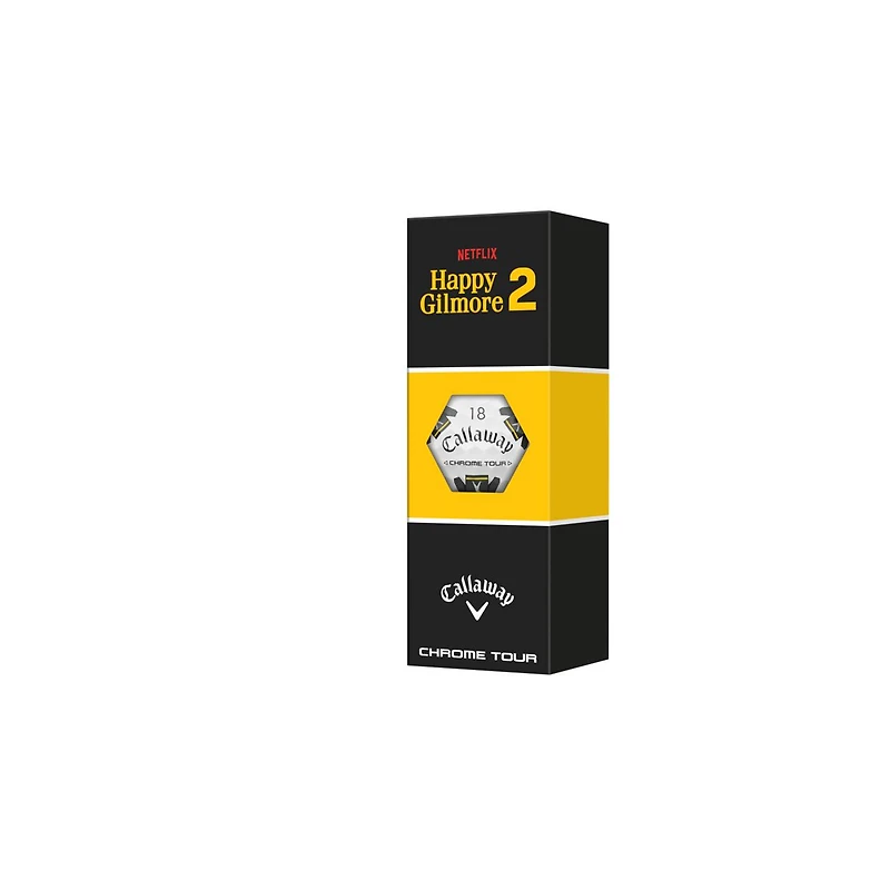 Limited Edition - Chrome Tour Truvis Golf Balls - Happy Gilmore 2 Hockey Jersey + Sticks