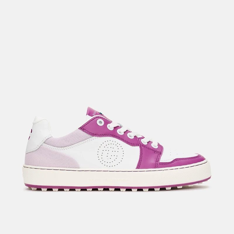 Women's Giordana Spikeless Golf Shoe-White/Pink/Purple