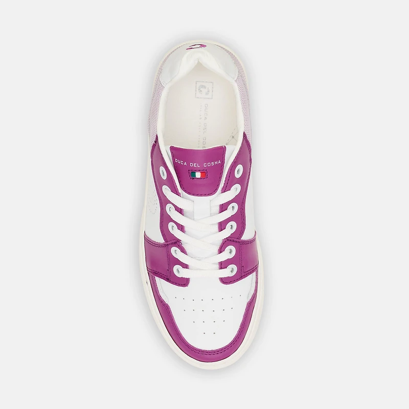 Women's Giordana Spikeless Golf Shoe-White/Pink/Purple