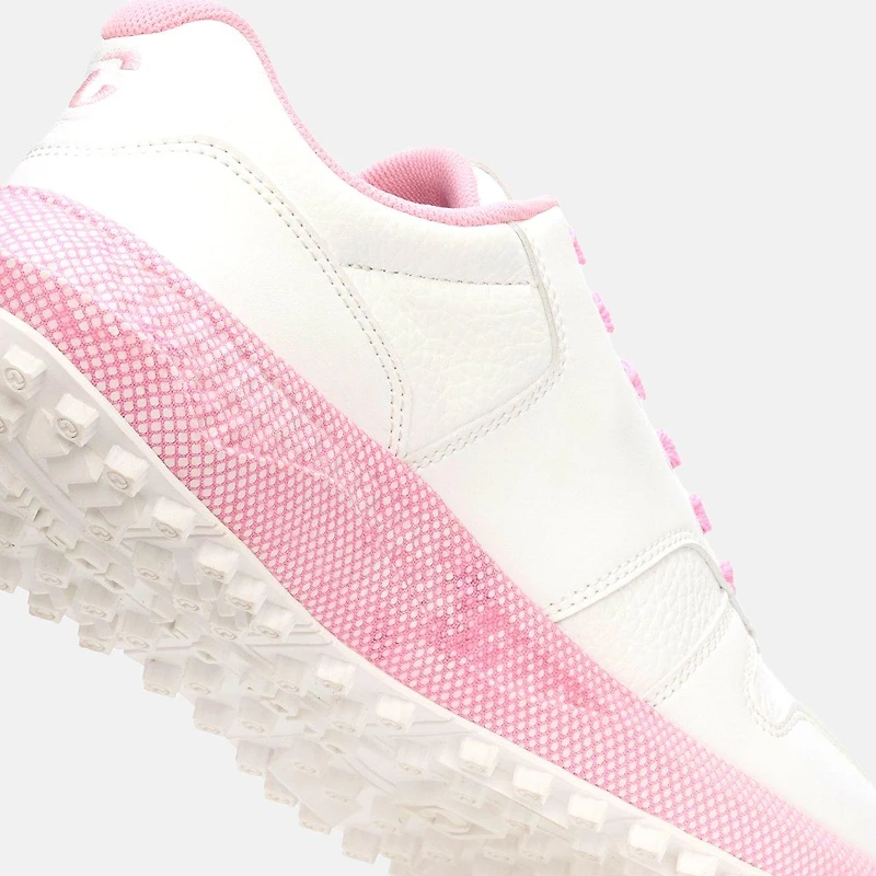 Women's Saturnia Spikeless Golf Shoe-White/Pink