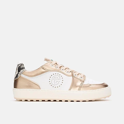 Women's Giordana Spikeless Golf Shoe - White/Rose Gold
