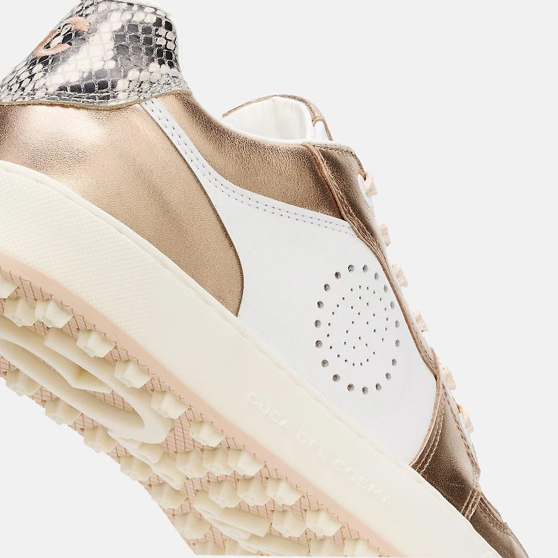 Women's Giordana Spikeless Golf Shoe - White/Rose Gold