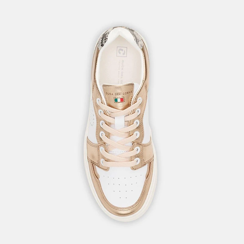 Women's Giordana Spikeless Golf Shoe - White/Rose Gold