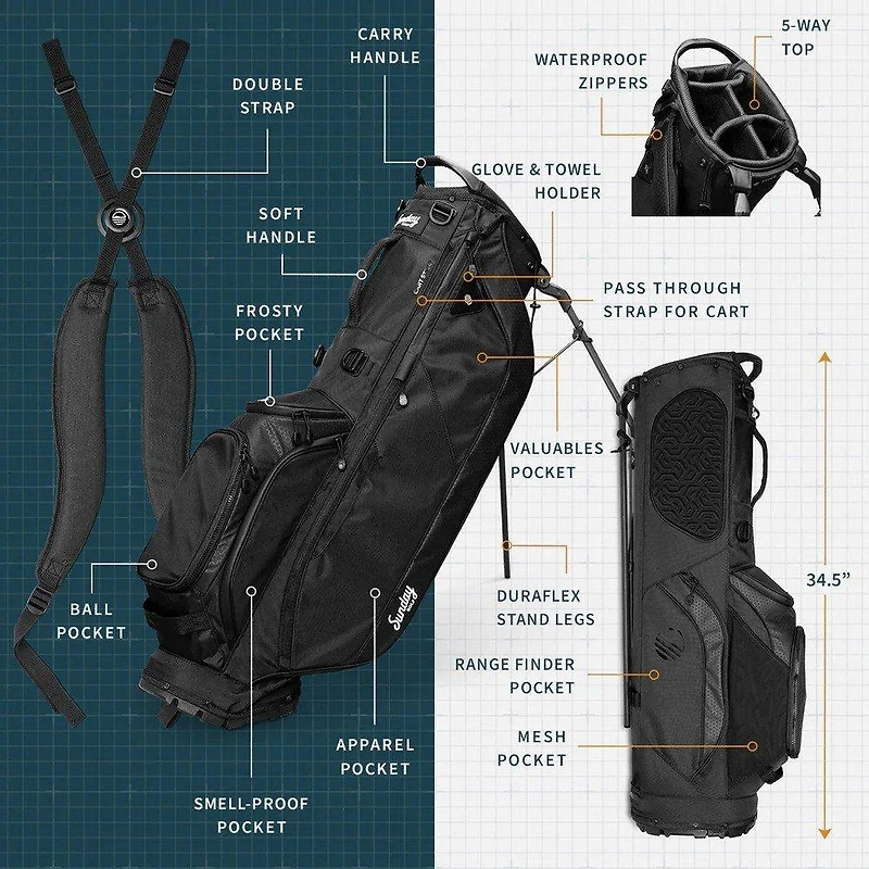 Ryder Stand Bag - 5 Way