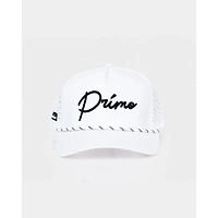 Men's White Cursive Hat