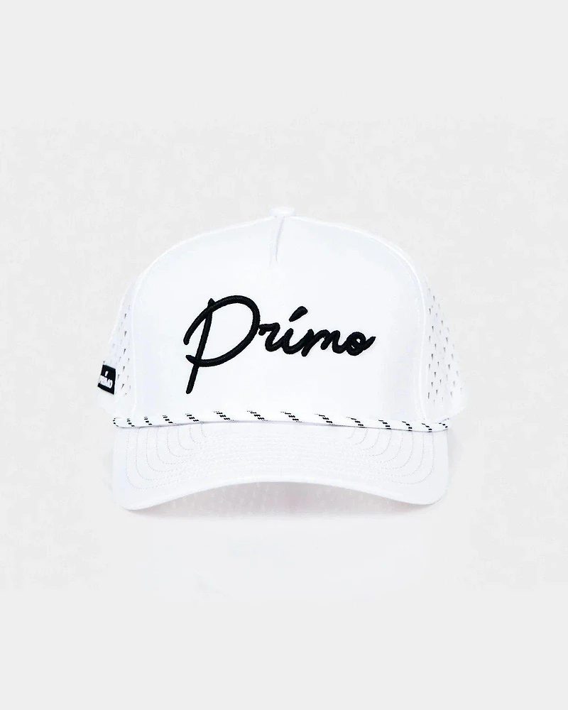 Men's White Cursive Hat