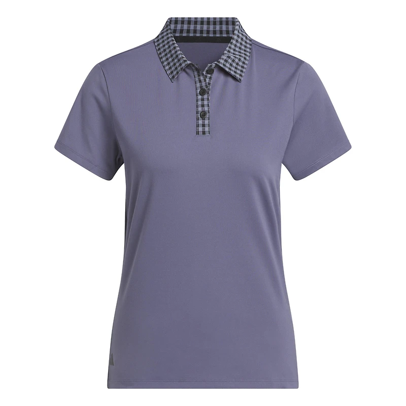 Women's Ultimate365 Gingham Short Sleeve Polo