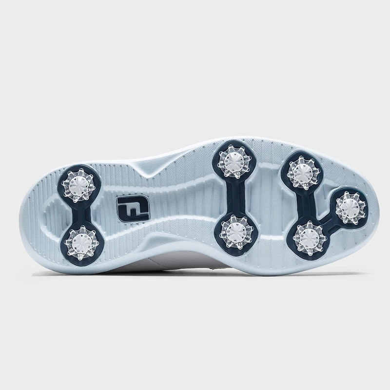 Men's Traditions Blucher Spiked Golf Shoe - White/Light Blue