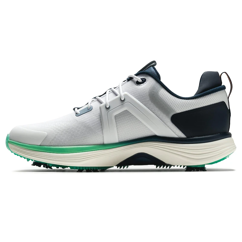 Men's Hyperflex Spiked Golf Shoe - White/Green/Navy