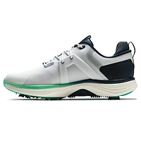 Men's Hyperflex Spiked Golf Shoe - White/Green/Navy