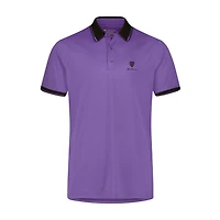 Men's Contrast Collar Pique Short Sleeve Polo